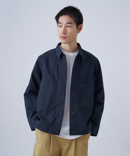 B.C STOCK（ベーセーストック）の「SCI-SCI グログランカバーオール（その他アウター・メンズ・アイボリー/ネイビー・LARGE/MEDIUM）」の18枚目の写真