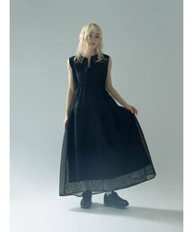 :ETHROF（イーサオブ）の「MESH MIX TIERED DRESS（ワンピース）」