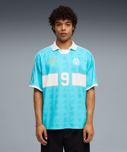 Puma オリンピック・マルセイユ シャツ Lサイズ PUMA プーマ メンズ オリンピック マルセイユ キング レトロ 半袖