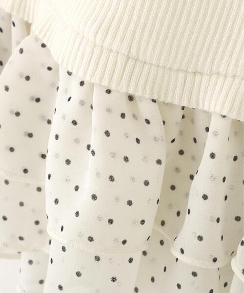 FREE'S MART（フリーズマート）の「◆ドットフリルレイヤードニット（ニット/セーター・レディース・ホワイト/ブルー/ブラック・FREE）」の11枚目の写真