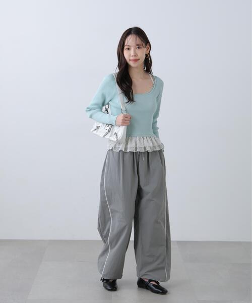 FREE'S MART（フリーズマート）の「◆ドットフリルレイヤードニット（ニット/セーター・レディース・ホワイト/ブルー/ブラック・FREE）」の21枚目の写真