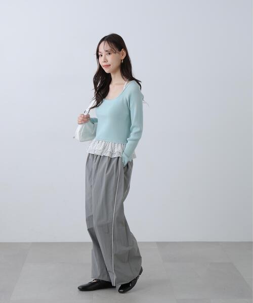 FREE'S MART（フリーズマート）の「◆ドットフリルレイヤードニット（ニット/セーター・レディース・ホワイト/ブルー/ブラック・FREE）」の22枚目の写真