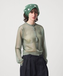 6 | <6(ROKU)>ポリエステル シアー カーディガン(カーディガン/ボレロ)