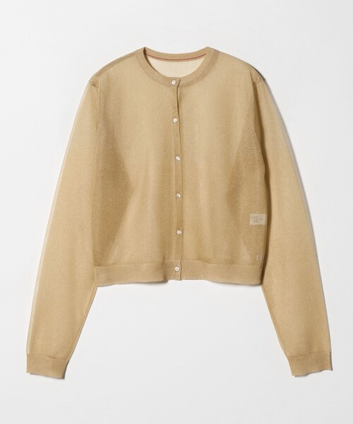 6（ロク）の「＜6(ROKU)＞ポリエステル シアー カーディガン（カーディガン/ボレロ・レディース・イエロー/ブラック/ライム・FREE）」の3枚目の写真