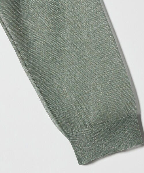 6（ロク）の「＜6(ROKU)＞ポリエステル シアー カーディガン（カーディガン/ボレロ・レディース・イエロー/ブラック/ライム・FREE）」の10枚目の写真