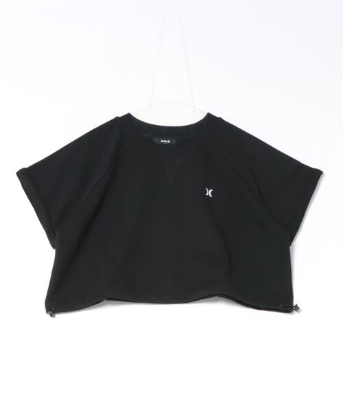 Hurley （ハーレー）の「【Hurley:ハーレー】レディースドローコード付スウェット　TERRY ICON DRAW CORD TOPS（スウェット・レディース・ブルーグレー/ブラック/ヘザーグレー・FREE）」の2枚目の写真