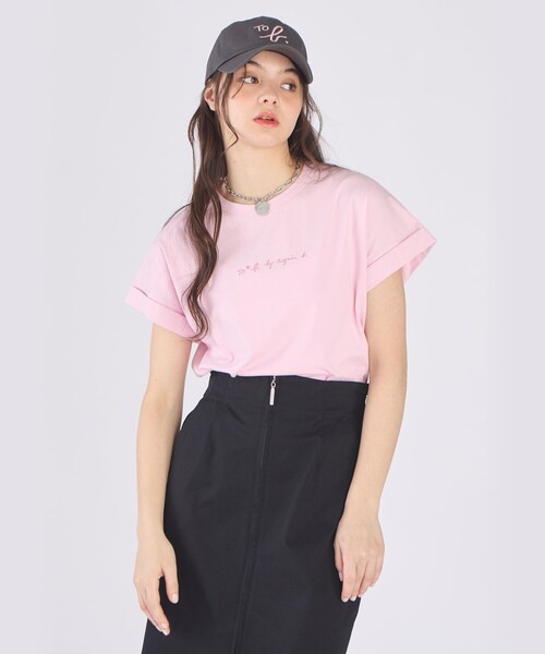 agnes b.｜アニエスベーのTシャツ/カットソー（ピンク/桃色系・無地