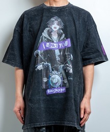 BACKSTAGE PASS（バックステージパス）の「黒野京×BACKSTAGE PASS コラボ】TOO TOO ピグメント加工 オーバーサイズ Tシャツ（Tシャツ/カットソー）」