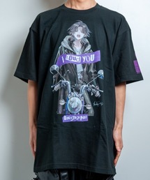 BACKSTAGE PASS（バックステージパス）の「黒野京×BACKSTAGE PASS コラボ】TOO TOO ピグメント加工 オーバーサイズ Tシャツ（Tシャツ/カットソー）」