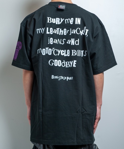 BACKSTAGE PASS(バックステージパス)の「黒野京×BACKSTAGE PASS コラボ】TOO TOO ピグメント加工 オーバーサイズ Tシャツ(Tシャツ/カットソー・メンズ・ブラック/ダークグレー/ライトグレー・FREE)」の5枚目の写真