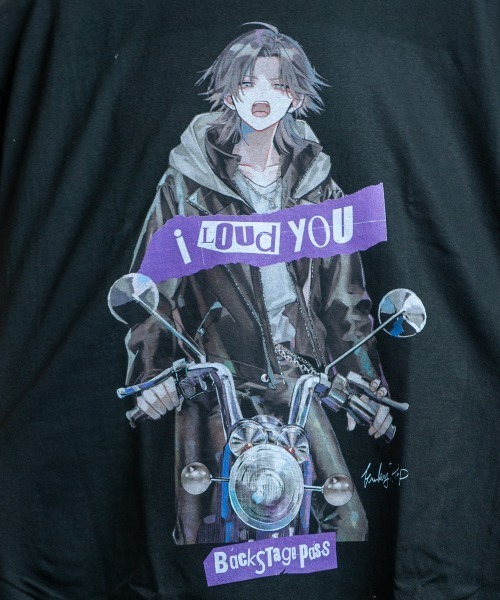 BACKSTAGE PASS(バックステージパス)の「黒野京×BACKSTAGE PASS コラボ】TOO TOO ピグメント加工 オーバーサイズ Tシャツ(Tシャツ/カットソー・メンズ・ブラック/ダークグレー/ライトグレー・FREE)」の8枚目の写真