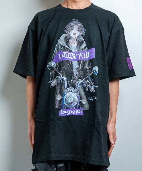 BACKSTAGE PASS(バックステージパス)の「黒野京×BACKSTAGE PASS コラボ】TOO TOO ピグメント加工 オーバーサイズ Tシャツ(Tシャツ/カットソー・メンズ・ブラック/ダークグレー/ライトグレー・FREE)」の4枚目の写真