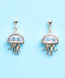 gargle（ガーグル）の「gargle ガーグル：海の生き物シリーズ　ストーンクラゲ　ピアス（ピアス（両耳用））」