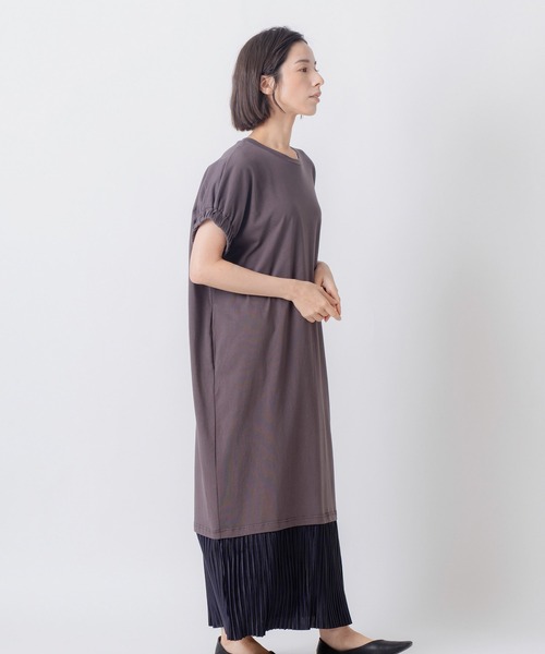 Kelen(ケレン)の「「KELEN / ケレン」裾プリーツドッキング コクーンシルエットワンピース(ワンピース・レディース・チャコールグレー/ブラック・M/S)」の13枚目の写真