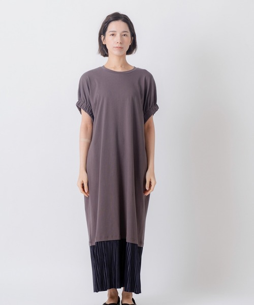 Kelen(ケレン)の「「KELEN / ケレン」裾プリーツドッキング コクーンシルエットワンピース(ワンピース・レディース・チャコールグレー/ブラック・M/S)」の19枚目の写真