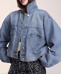 core core（コアコア）の「ハートポケットデニムジャケット（デニムジャケット）」