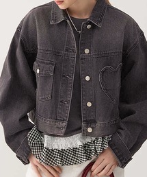 core core（コアコア）の「ハートポケットデニムジャケット（デニムジャケット）」