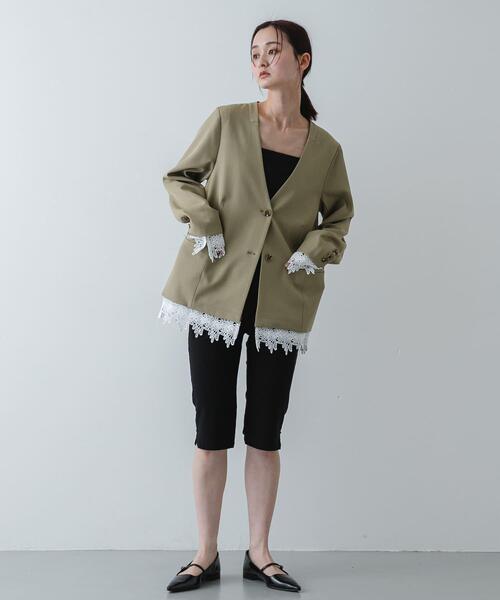 SENSE OF PLACE by URBAN RESEARCH（センスオブプレイスバイアーバンリサーチ）の「ストレッチカプリパンツ（その他パンツ・レディース・ブラック/ブラウン・SMALL/MEDIUM）」の10枚目の写真