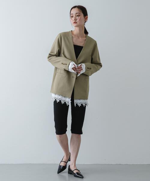 SENSE OF PLACE by URBAN RESEARCH（センスオブプレイスバイアーバンリサーチ）の「ストレッチカプリパンツ（その他パンツ・レディース・ブラック/ブラウン・SMALL/MEDIUM）」の11枚目の写真