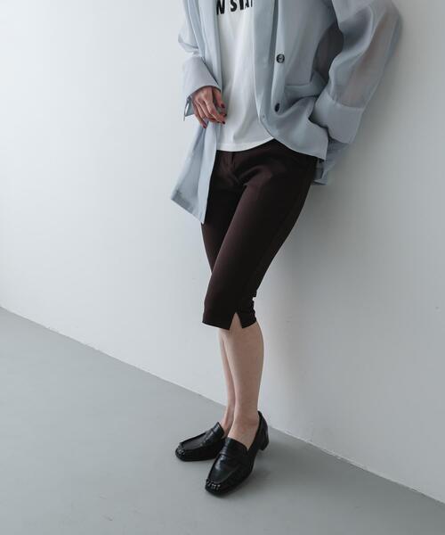 SENSE OF PLACE by URBAN RESEARCH（センスオブプレイスバイアーバンリサーチ）の「ストレッチカプリパンツ（その他パンツ・レディース・ブラック/ブラウン・SMALL/MEDIUM）」の19枚目の写真