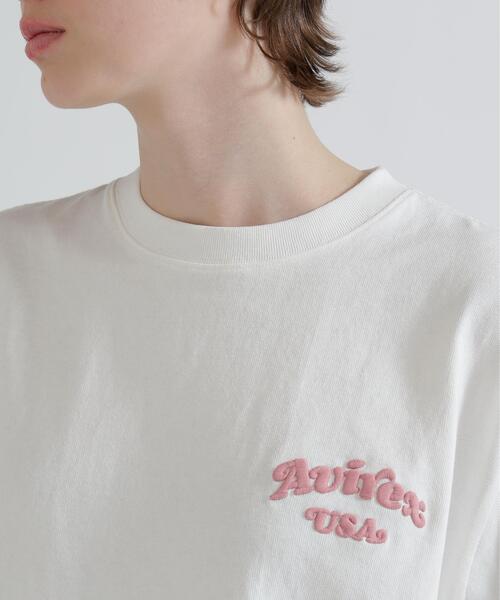AVIREX(アヴィレックス)の「《直営店限定》S/S SAGARA CIRCLE LOGO T-SHIRT(Tシャツ/カットソー・レディース・ブラック/ネイビー/ホワイト・F)」の15枚目の写真