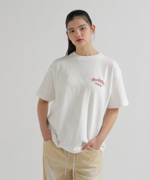 AVIREX(アヴィレックス)の「《直営店限定》S/S SAGARA CIRCLE LOGO T-SHIRT(Tシャツ/カットソー・レディース・ブラック/ネイビー/ホワイト・F)」の19枚目の写真