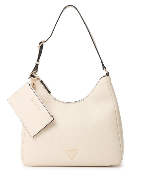 Guess(ゲス)の「WELLS SHOULDER SATCHEL ショルダーバッグ(ショルダーバッグ・レディース・ブラック/キャメル/ストーン・ONE SIZE)」の1枚目の写真