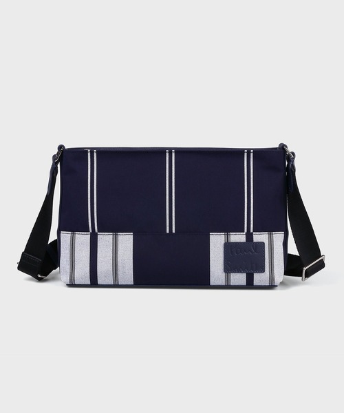 Paul Smith(ポールスミス)の「ウーブンストライプ ミニショルダーバッグ【363004 N250S】(ショルダーバッグ・メンズ・ブラック/ネイビー/グリーン・FREE)」の3枚目の写真