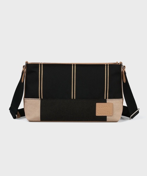 Paul Smith(ポールスミス)の「ウーブンストライプ ミニショルダーバッグ【363004 N250S】(ショルダーバッグ・メンズ・ブラック/ネイビー/グリーン・FREE)」の2枚目の写真