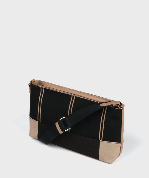 Paul Smith(ポールスミス)の「ウーブンストライプ ミニショルダーバッグ【363004 N250S】(ショルダーバッグ・メンズ・ブラック/ネイビー/グリーン・FREE)」の4枚目の写真
