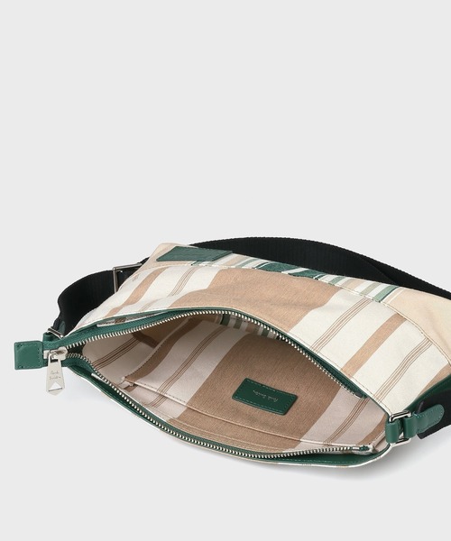 Paul Smith(ポールスミス)の「ウーブンストライプ ミニショルダーバッグ【363004 N250S】(ショルダーバッグ・メンズ・ブラック/ネイビー/グリーン・FREE)」の9枚目の写真