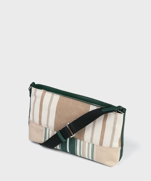 Paul Smith(ポールスミス)の「ウーブンストライプ ミニショルダーバッグ【363004 N250S】(ショルダーバッグ・メンズ・ブラック/ネイビー/グリーン・FREE)」の8枚目の写真