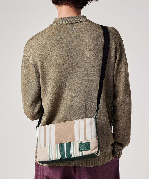 Paul Smith(ポールスミス)の「ウーブンストライプ ミニショルダーバッグ【363004 N250S】(ショルダーバッグ・メンズ・ブラック/ネイビー/グリーン・FREE)」の18枚目の写真