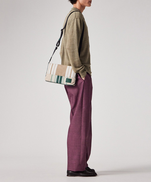 Paul Smith(ポールスミス)の「ウーブンストライプ ミニショルダーバッグ【363004 N250S】(ショルダーバッグ・メンズ・ブラック/ネイビー/グリーン・FREE)」の19枚目の写真