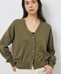 【身長/骨格別着用画像あり】Vネックベーシックニットカーディガン　春服　秋服　羽織　ニットトップス