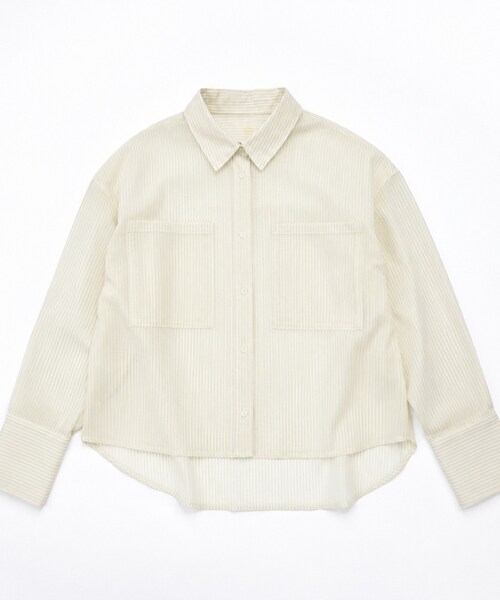 cloenc（クロエンス）の「【再入荷】シアーストライプシャツ（シャツ/ブラウス・レディース・ホワイト系3/グレー系2/ピンク系3・01/02）」の12枚目の写真