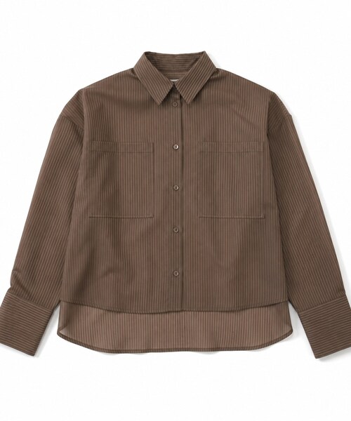 cloenc（クロエンス）の「【再入荷】シアーストライプシャツ（シャツ/ブラウス・レディース・ホワイト系3/グレー系2/ピンク系3・01/02）」の13枚目の写真