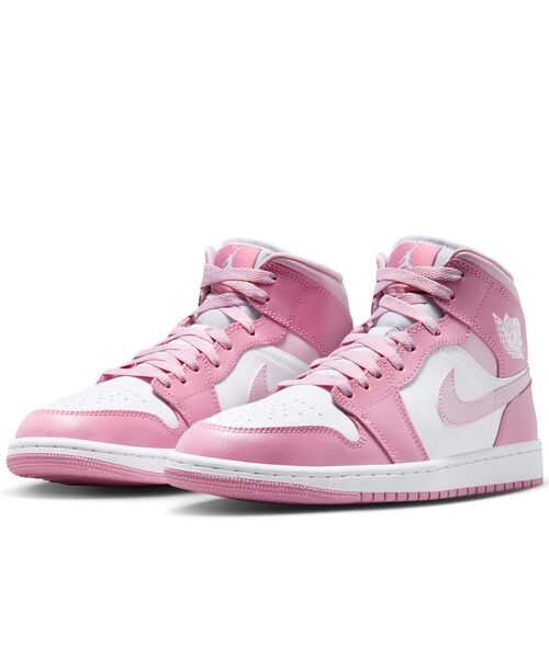 JORDAN BRAND(ジョーダンブランド)の「エア ジョーダン 1 MID ウィメンズシューズ / Air Jordan 1 Mid Women's Shoes BQ6472-605 Elemental Pink(スニーカー・レディース・ピンク・22/26/25.5/25/24.5/24/23.5/23/22.5)」の5枚目の写真