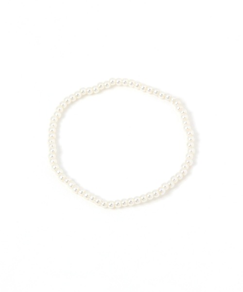 studio CLIP（スタディオクリップ）の「26ビーズゴムブレス（ブレスレット・レディース・ホワイト/ピンク/その他1/その他2/グリーン/ブルー・FREE）」の2枚目の写真