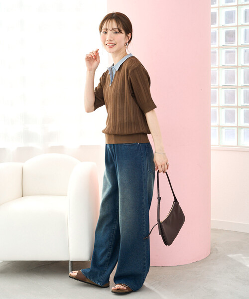 FR2 GOLF ポロ襟セーター ベージュ 長袖カットソー Polo ベア ロールネック セーター WMPOSWENC021152