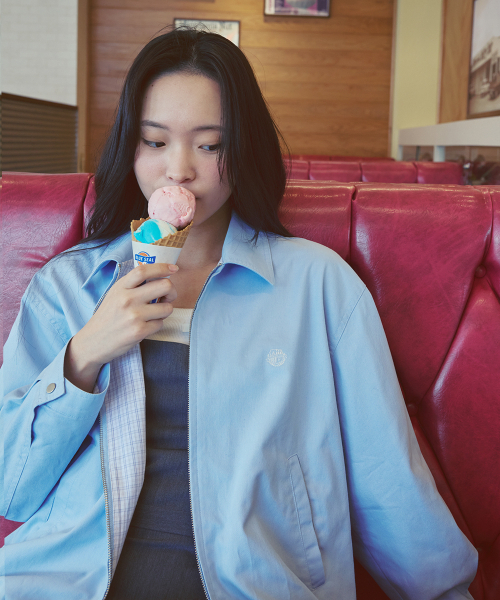 AFTERHOURS（アフターアワーズ）の「WASHED COTTON BLOUSON (SKY BLUE)（ブルゾン・レディース・スカイブルー・FREE）」の2枚目の写真