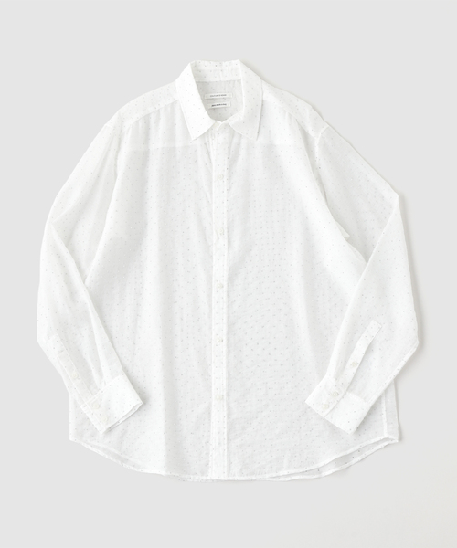 Couture d'adam(クチュールドアダム)の「COUTURE D’ADAM (クチュール ド アダム) Italian Glitter Shirt(シャツ/ブラウス・メンズ・ホワイト/ブラック・40/42)」の2枚目の写真