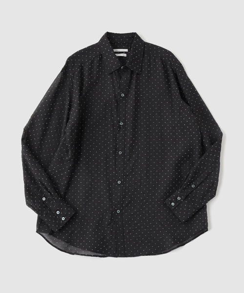 Couture d'adam(クチュールドアダム)の「COUTURE D’ADAM (クチュール ド アダム) Italian Glitter Shirt(シャツ/ブラウス・メンズ・ホワイト/ブラック・40/42)」の1枚目の写真