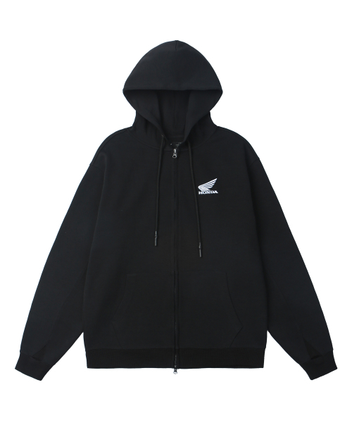 PHYPS MOTORCYCLE(フィップスモーターサイクル)の「H-Tech Grid Mix Hoodie Zip-Up Black(パーカー・レディース・その他・SMALL/MEDIUM/LARGE/X-LARGE)」の2枚目の写真