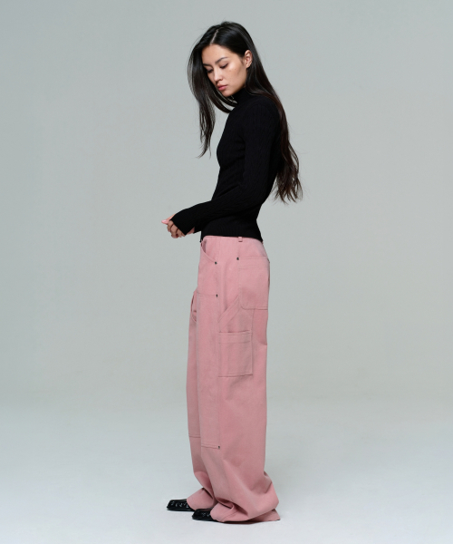 ERA(エラ)の「WOMEN FITTED CABLE ZIP KNIT - BLACK(ニット/セーター・レディース・ブラック・OS)」の3枚目の写真