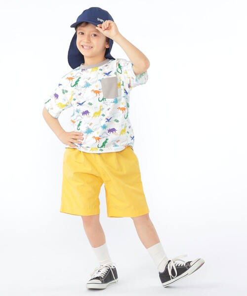 SHIPS(シップス)の「SHIPS KIDS:120~130cm /ダイナソー Tシャツ(Tシャツ/カットソー・キッズ・ベージュ/オフホワイト・100/110/130/120)」の6枚目の写真