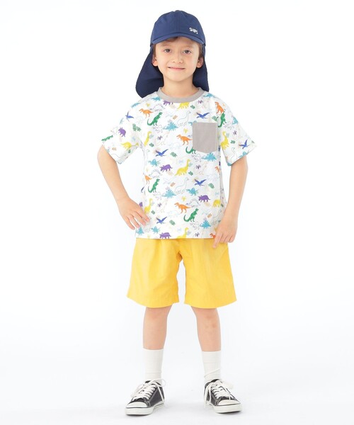 SHIPS(シップス)の「SHIPS KIDS:120~130cm /ダイナソー Tシャツ(Tシャツ/カットソー・キッズ・ベージュ/オフホワイト・100/110/130/120)」の7枚目の写真