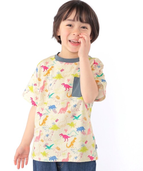 SHIPS(シップス)の「SHIPS KIDS:120~130cm /ダイナソー Tシャツ(Tシャツ/カットソー・キッズ・ベージュ/オフホワイト・100/110/130/120)」の12枚目の写真
