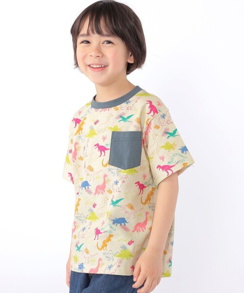 SHIPS(シップス)の「SHIPS KIDS:120~130cm /ダイナソー Tシャツ(Tシャツ/カットソー・キッズ・ベージュ/オフホワイト・100/110/130/120)」の13枚目の写真