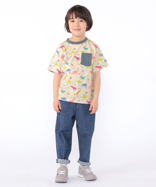 SHIPS(シップス)の「SHIPS KIDS:120~130cm /ダイナソー Tシャツ(Tシャツ/カットソー・キッズ・ベージュ/オフホワイト・100/110/130/120)」の15枚目の写真